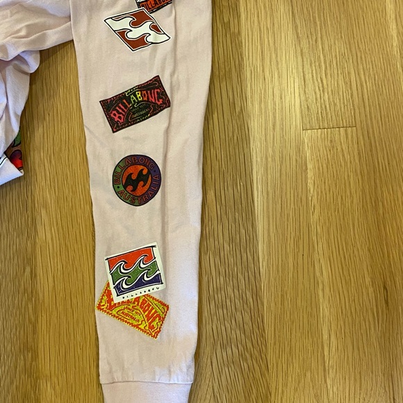 Billabong  Ron Jon Surf Shop Womens Soft Pink Long Sleeve Tee Shirt / Size S - Picture 11 of 13